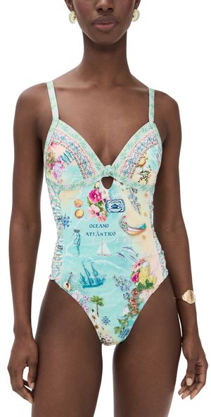 Camilla Knot Front Panelled One Piece Just Coasting S