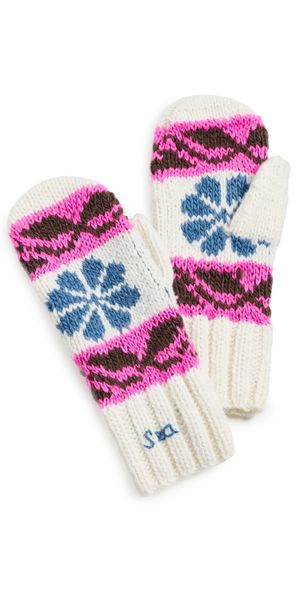 Sea Mavis Knit Mittens Multi One Size