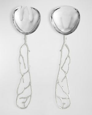 Pomegranate Silver & Gold 2-Piece Serving Set
