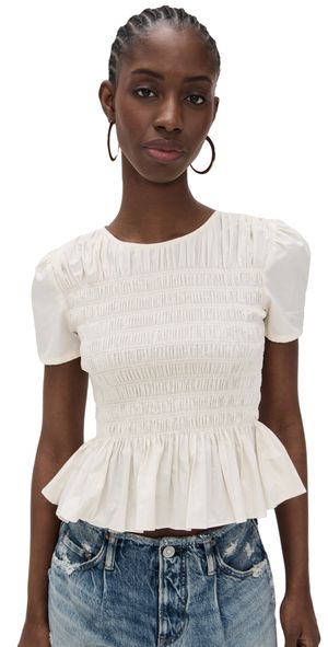 DAZE Chloe Top Cloud Dancer S