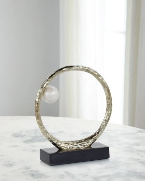Anello di Perle Sculpture on Iron Base, Small