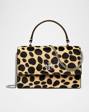 Kira Mini Cheetah-Print Haircalf Crossbody Bag