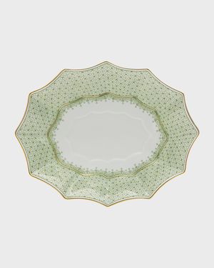 Apple Lace 12-Sided Lobed Large Tray