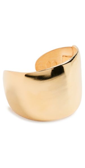 Kenneth Jay Lane Hinged Cuff Bracelet Gold One Size