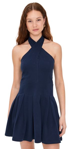 DL1961 Halter Mini Dress Bright Navy (Twill) S
