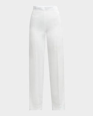 Relaxed Fluid Straight-Leg Pants