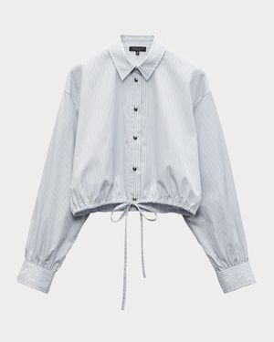 Georgie Stripe Drawstring Shirt