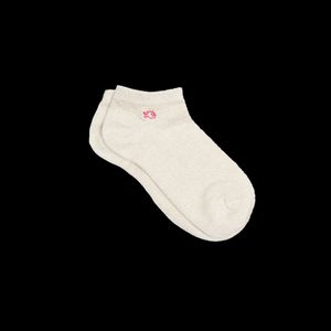 Billybelt - Socquettes pailletées en coton peigné unies - Taille 37/40 - Beige