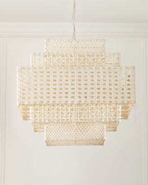 Wicker 28.5" 2-Light Chandelier
