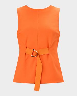 The Jemma Sleeveless Gathered Top