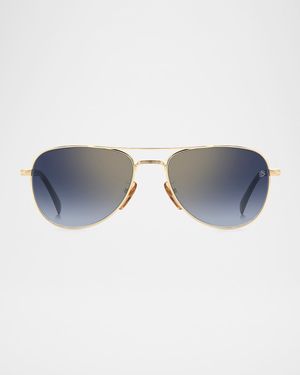 Men's DB1175 Metal Aviator Sunglasses