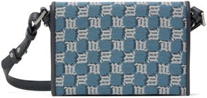MISBHV Blue Jacquard Monogram Phone Pouch