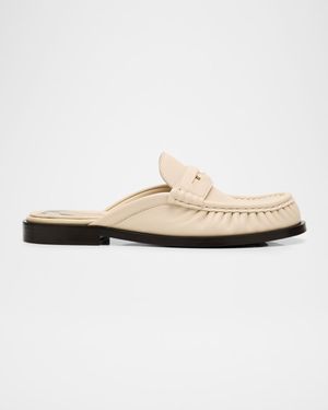 Cadet Leather Loafer Mules