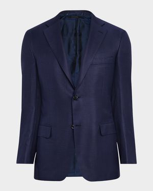 Men's Tonal Plaid Sport Coat