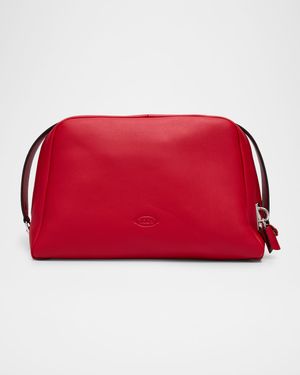 Medium Leather Darsena Pouch Bag