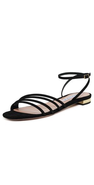 Aquazzura Latour Sandal Flats Black 37