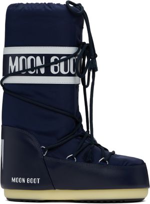 Moon Boot Bottes Icon bleu marine en nylon