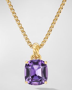 Marbella Enhancer with Gemstones in 18K Gold, 12x11mm