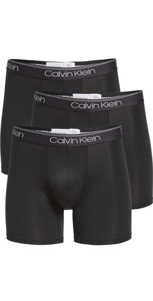 Calvin Klein Underwear Micro Stretch Boxer Briefs 3 Pack Black S