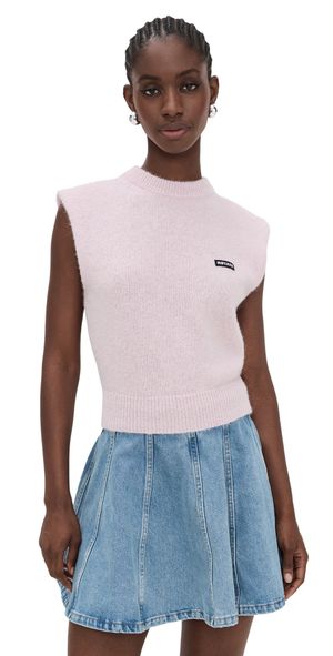 ROTATE Knit Cropped Vest Ballerina XL