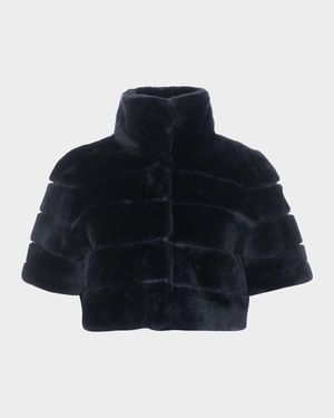 Reversible Shearling Lamb Bolero