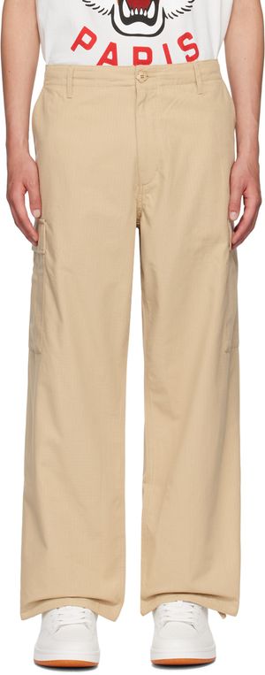 Kenzo Beige Kenzo Paris Workwear Cargo Pants
