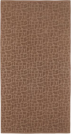 Palm Angels Brown Cotton Towel