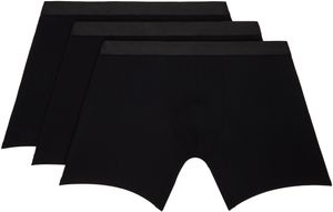 CDLP Three-Pack Black Long Boxer Briefs