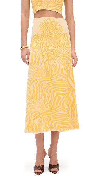 ALEXIS Jazlyn Skirt Yellow Bloom L