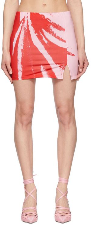 ioannes Minijupe rose en polyester recyclé