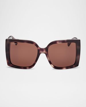 Hinge Acetate Square Sunglasses