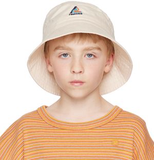 Repose AMS Kids Beige Embroidered Bucket Hat