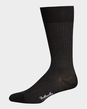 Men's Fabian Chevron Pattern Egyptian Cotton Socks
