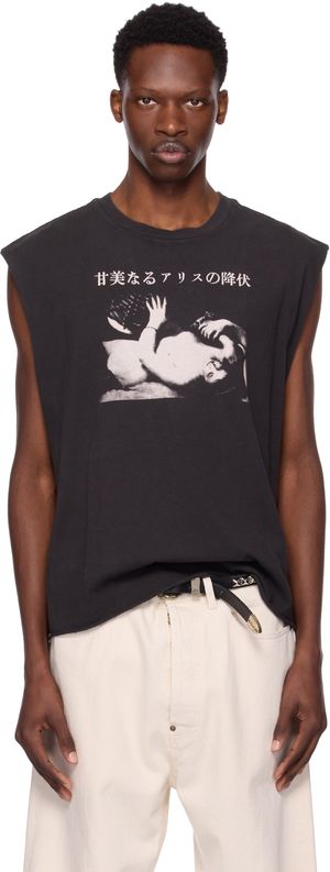Enfants Riches Déprimés Black 'Sweet Surrender Of Alice' Cut Off T-shirt