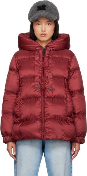 Max Mara Blouson Seia rouge rembourré en duvet - The Cube