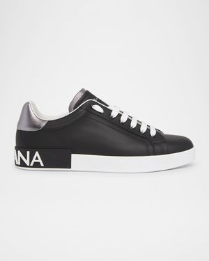 Men's Calfskin Portofino Low-Top Sneakers