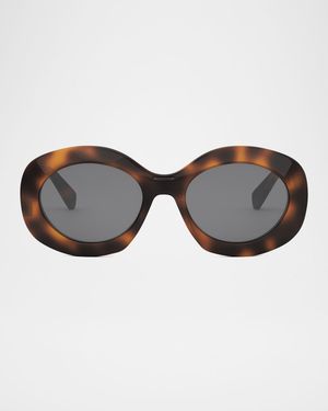 Triomphe Round Acetate Sunglasses