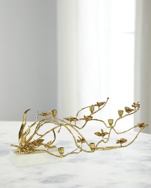 Orchids in Bloom 6-Candle Candleholder