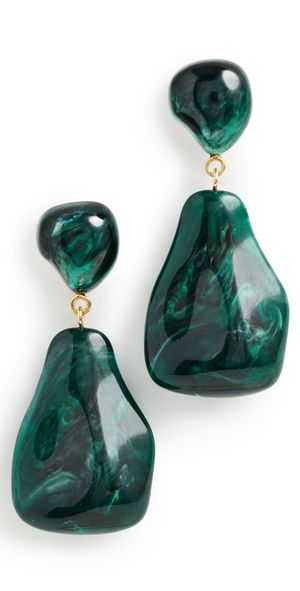Lele Sadoughi Wilma Earrings Pine Green One Size