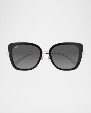 Men's Violet Lake Titanium and Acetate Cat-Eye Sunglasses