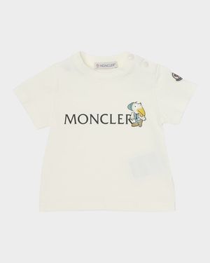 Boy's MonDuck Logo-Print Short-Sleeve T-Shirt, Size 3M-3