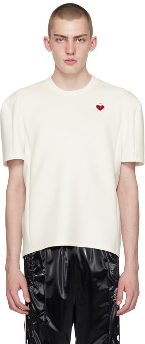 doublet White Robot Shoulder T-Shirt