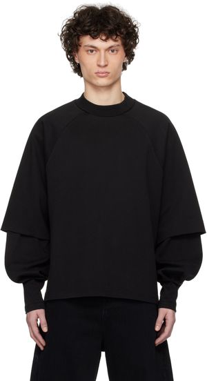 Seventh Black Raglan Layered T-shirt