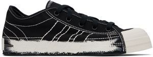 Y-3 Black & Off-White Nizza Lo Sneakers