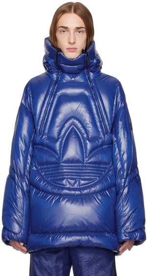 Moncler Genius Blouson Chambery bleu rembourré en duvet - Moncler x adidas Originals