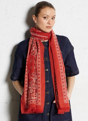 Hartford - Foulard en coton - Taille Unique - Rouge