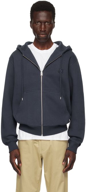 Maison Kitsuné Navy Bold Fox Head Hoodie