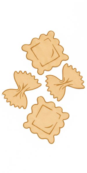 Piecework Puzzles Pasta Cocktail Napkins Blue One Size