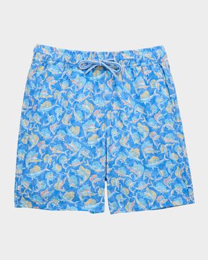 Boy's Tackle The Day Swim Trunks, Size XS-XL