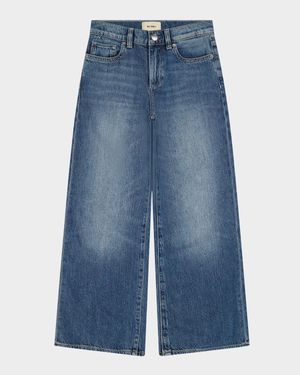 Girl's Nini Wide-Leg Denim Jeans, Size 7-16